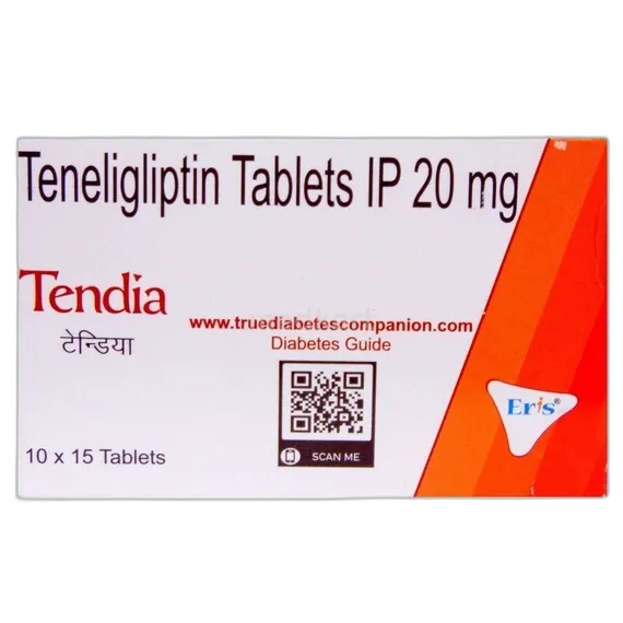 tendia 20mg tablet 15's